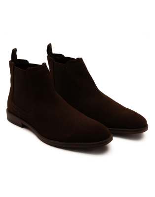  Griffin suede leather chelsea boot 