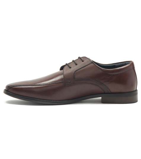 Thomas Crick 'hutton' formal shoes premium quality leather derby shoe in brown - view 1