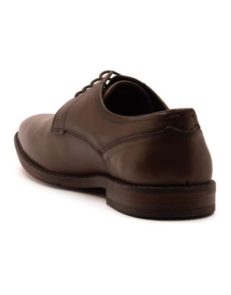 Thomas Crick Lanner leather formal derby shoes in brown - view 1