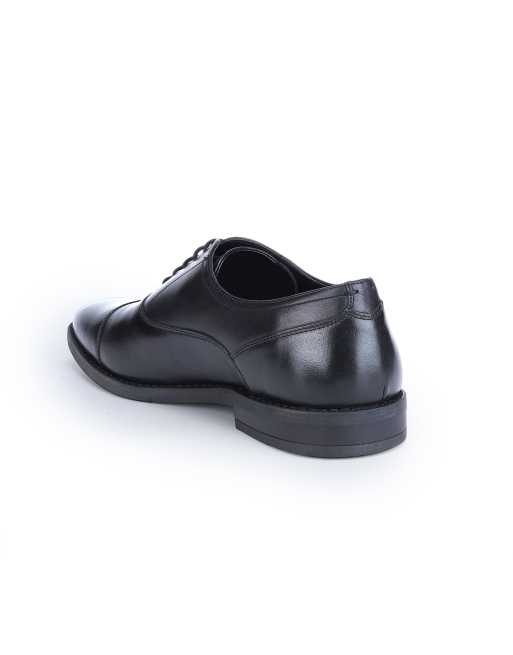 Thomas Crick Merlin leather oxford toecap shoes in black, 4 of 4