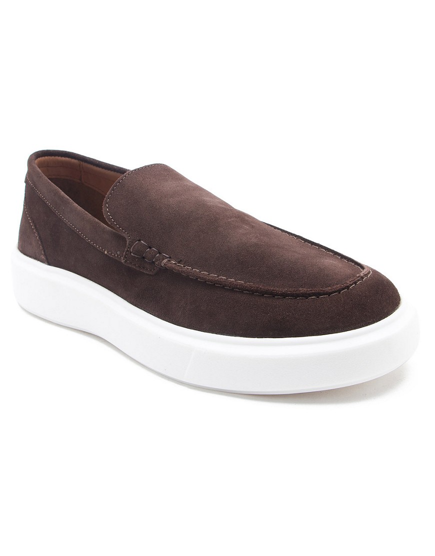 Thomas Crick storm casual loafer comfortable slip-on leather shoes in tan-Brown