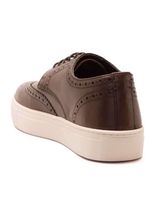 THOMAS CRICK 'TINDALE' Men's Derby Casual Leather Lace Up Brogue Shoes, 3 of 4