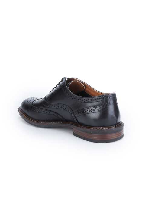 THOMAS CRICK 'WALDEW' men's leather oxford formal lace-up shoes in black , 4 of 4