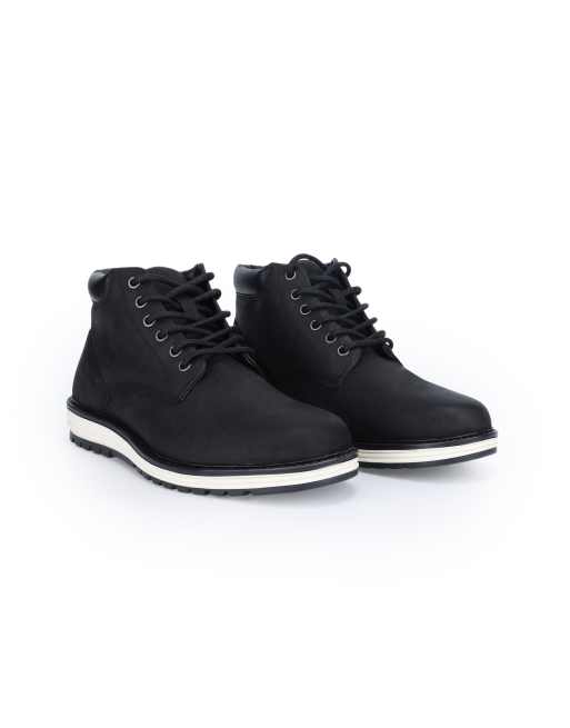 Thomas Crick Wells leather chukka lace-up boots in black, 2 of 4