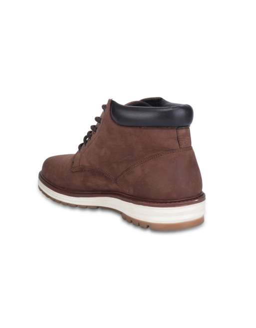 THOMAS CRICK 'WELLS' men's leather ankle lace-up boots in brown , 4 of 4