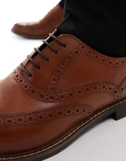 Wide fit tan on sale brogues