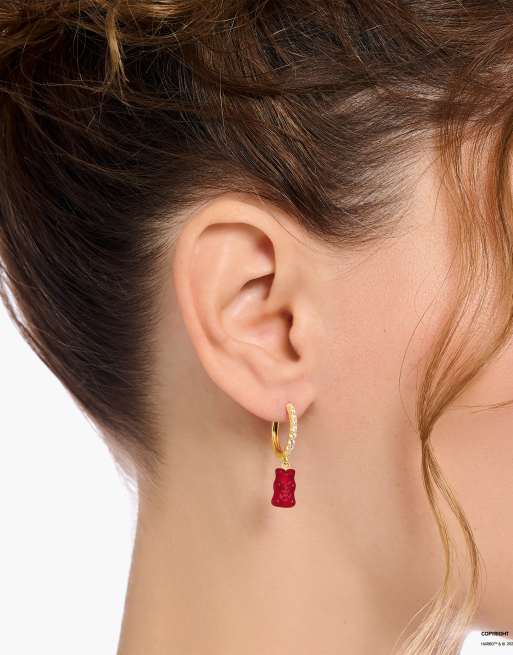 Thomas Sabo - 18k geelgoud vergulde oorringen in 925 sterling zilver, 2 van 3