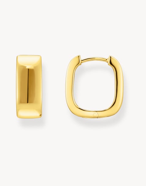 Thomas Sabo - 18k geelgoud vergulde oorringen van sterling zilver - view 1