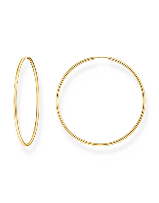 Thomas Sabo 18k yellow gold-plated big hoop earrings in sterling silver, 3 of 3