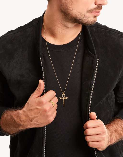 Thomas Sabo - Anello a fascia placcato oro con motivo decorativo e zirconia nera, 3 di 3