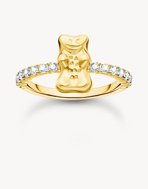 Thomas Sabo - Anello dorato e bianco - view 1