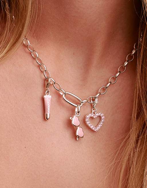 Thomas Sabo – Anhänger in Silberoptik im Sonnenbrillen-Design in Rosa, 4 von 4