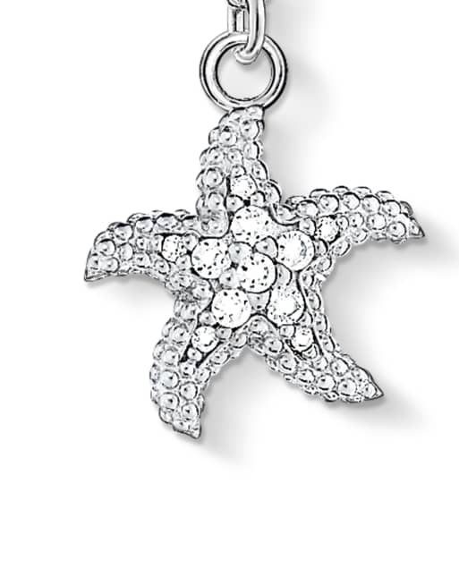 Thomas Sabo – Anhänger in Silberoptik und Weiß mit Seesterndetail, 3 von 3