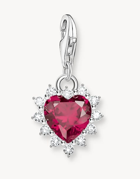 Thomas Sabo – Anhänger in Silberoptik, Weiß und Rot - view 1