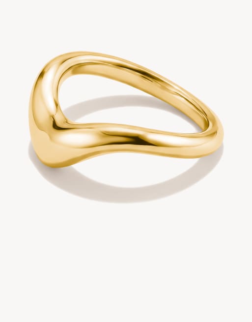 Thomas Sabo - anillo con forma de ola en dorado, 2 de 4