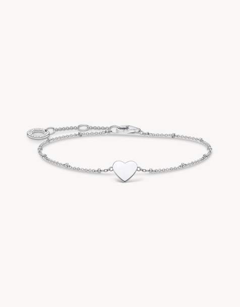 Thomas Sabo – Armband aus 925er-Sterlingsilber mit silberfarbenen Punkten und Herzdetails - view 1