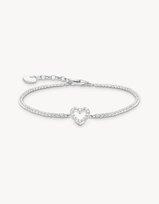Thomas Sabo – Armband aus Silber mit weißen Details