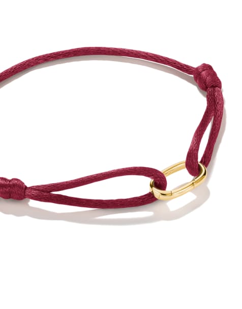 Thomas Sabo - Armband in bordeauxrood, geelgoudkleurig - view 1