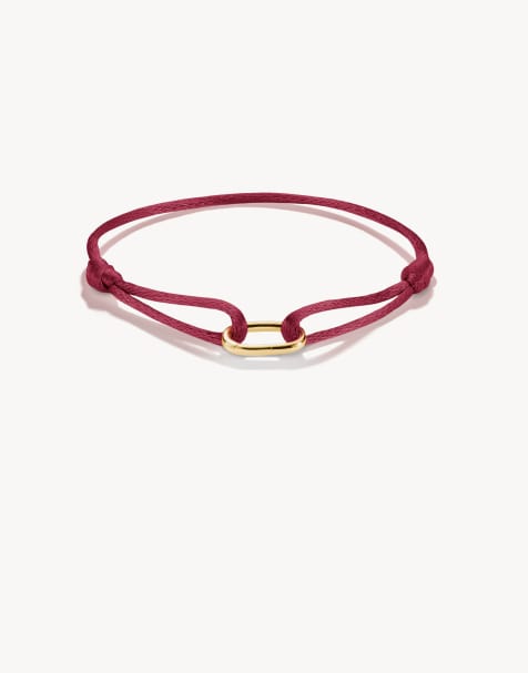 Thomas Sabo – Armband mit Details in Burgunderrot und Gelbgold - view 1