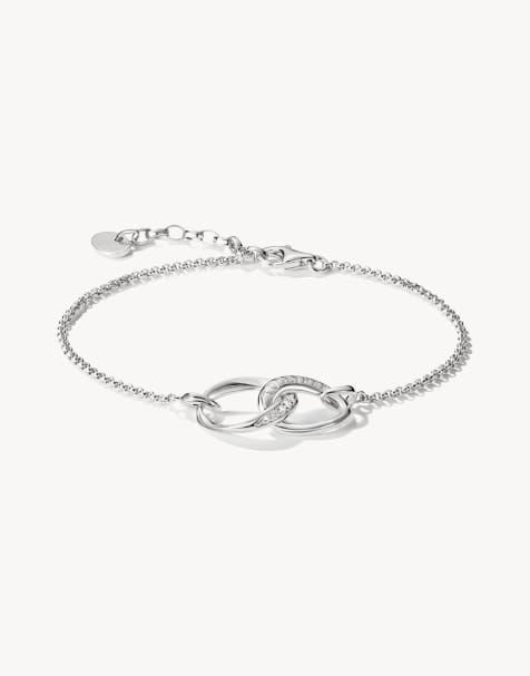 Thomas Sabo Armband mit weißen Zirkonia in Silber, Weiß - view 1