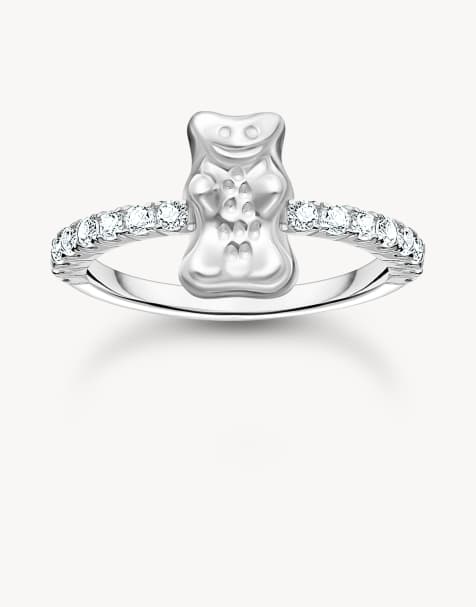 Thomas Sabo - Bague - Argenté et blanc - view 1