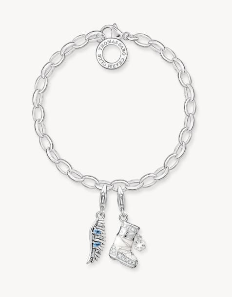 Thomas Sabo - Bracciale classico piccolo argentato con charm - view 1