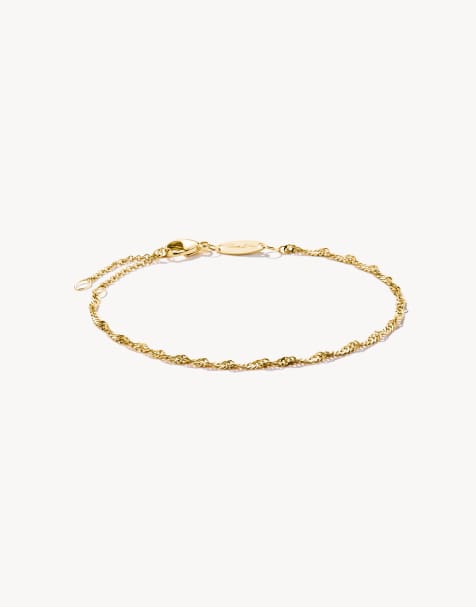 Thomas Sabo - Bracciale placcato oro maglia singapore per charm dorato - view 1