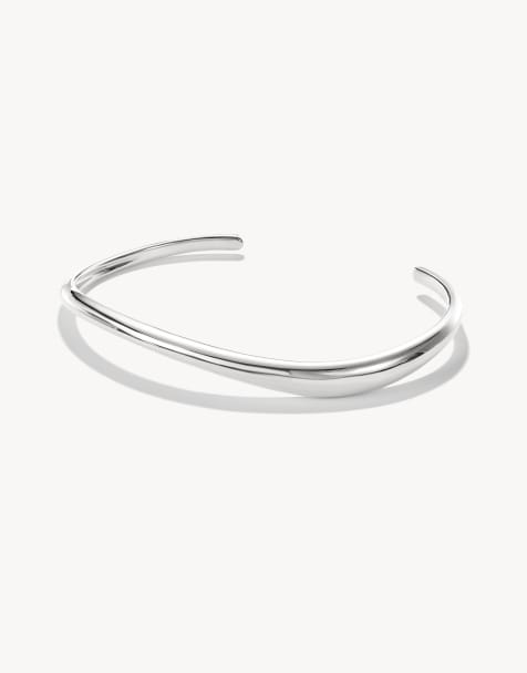 Thomas Sabo bracciale rigido con design a onda in argento - view 1