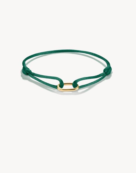 Thomas Sabo - Bracciale verde scuro e tonalità oro giallo - view 1