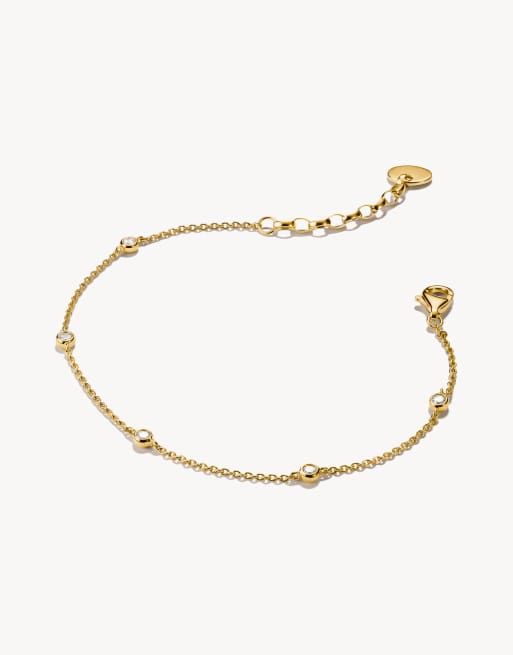 Thomas Sabo bracelet avec zirconias blanches en or jaune, blanc, 2 de 4