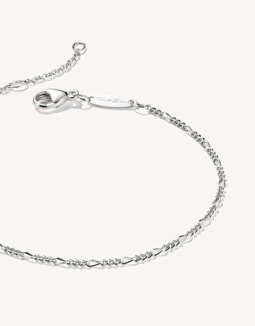 Thomas Sabo - Bracelet charm à maille alternée en argent - Argenté, 2 de 3