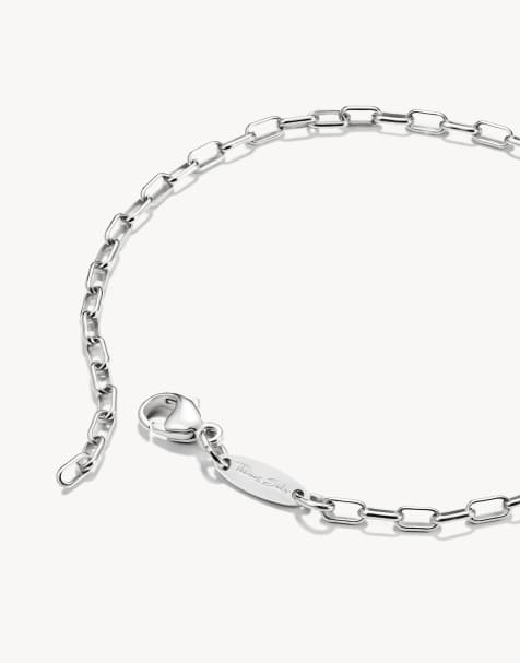 Thomas Sabo - Bracelet charm à maille trombone en argent - Argenté - view 1