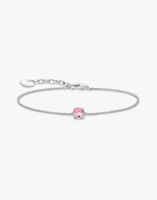 Thomas Sabo - Bracelet en argent à breloque en zircon - Argenté et rose
