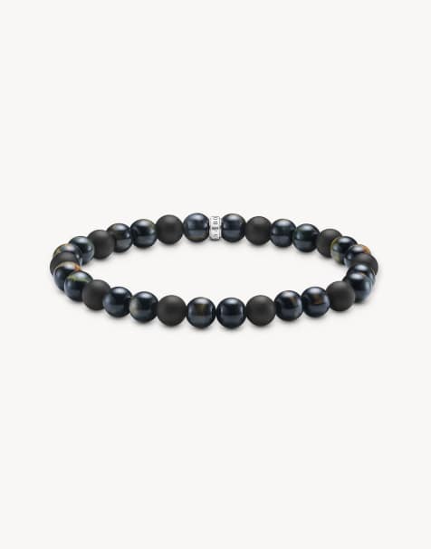 Thomas Sabo Bracelet in silver, black, blue - SILVER - view 1