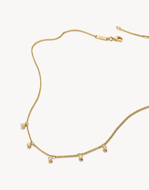 Thomas Sabo catenina con zirconi bianchi in oro giallo, bianco, 2 di 4