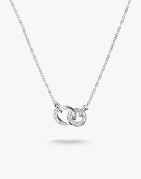 Thomas Sabo chaîne avec zirconias blancs en argent, blanc - view 1