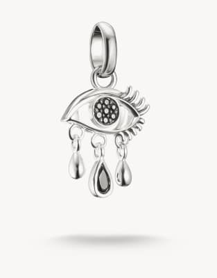 Thomas Sabo - Charm-Anhänger aus Silber mit schwarzen Details