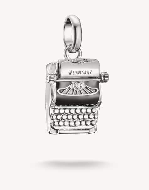 Thomas Sabo - Charm argentato, bianco e nero - view 1