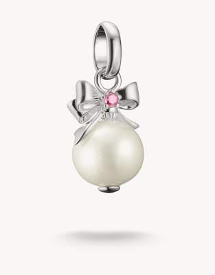 Thomas Sabo - Charm boule - Argenté et blanc