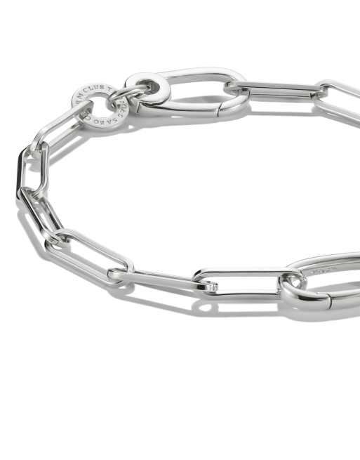 Thomas Sabo Charm bracelet paperclip with connect link silver in silver, 2 of 3