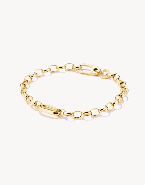 Thomas Sabo Charm bracelet with connect link gold-plated in gold - view 1