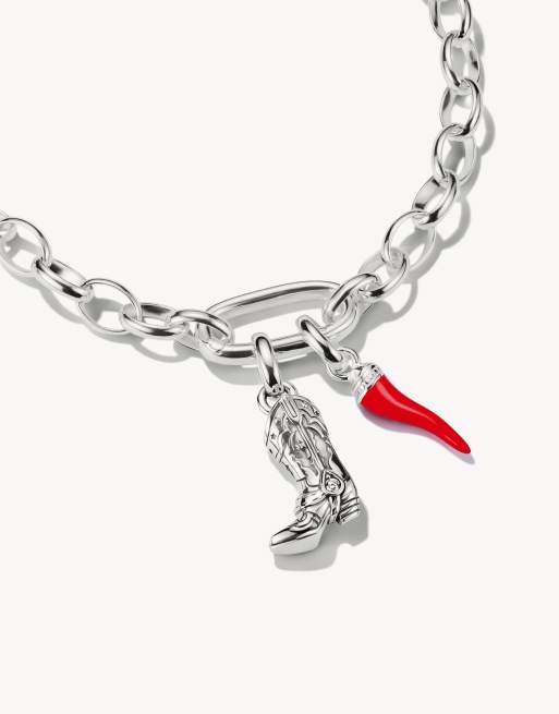 Thomas Sabo charm pendant in silver and red, 2 of 3