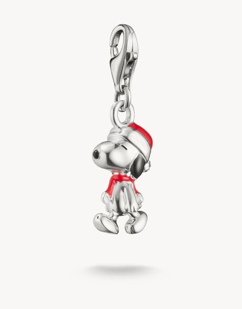 Thomas Sabo Charm pendant in silver, black, red - SILVER - view 1