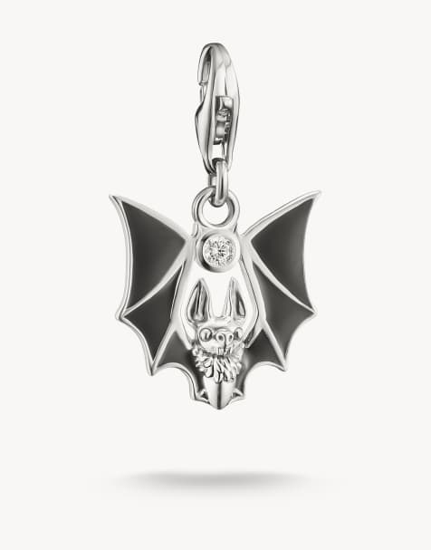 Thomas Sabo Charm pendant in silver, black, white - SILVER - view 1