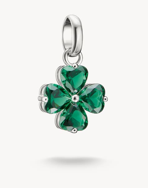 Thomas Sabo Charm pendant in silver, green - view 1