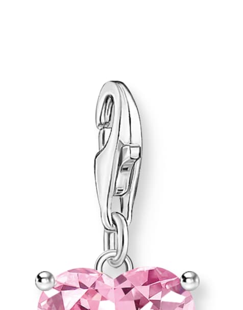 Thomas Sabo Charm pendant in silver, pink - view 1
