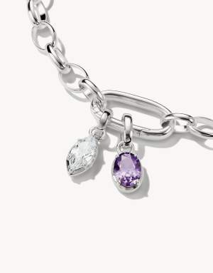 Thomas Sabo Charm pendant in silver, violet