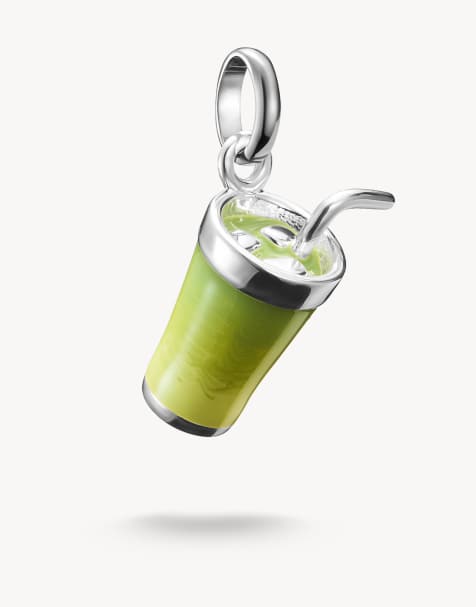 Thomas Sabo Charm pendant matcha latte connect silver in green, silver - view 1