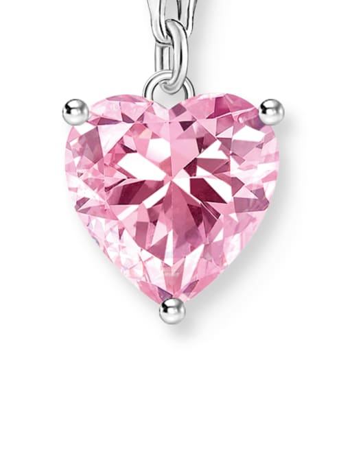 Thomas Sabo - Charm rosa in argento, 2 di 3