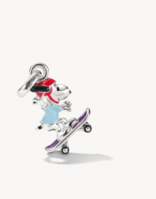 Thomas Sabo - charm Snoopy™ sobre monopatín Connect en plata, negro y rojo, 2 de 4